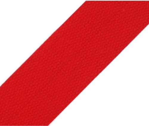 Gurtband - Baumwolle - rot - 38mm